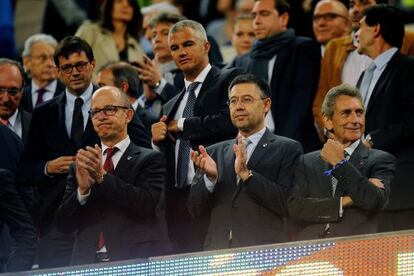 Cardoner y Bartomeu, en el Camp Nou.