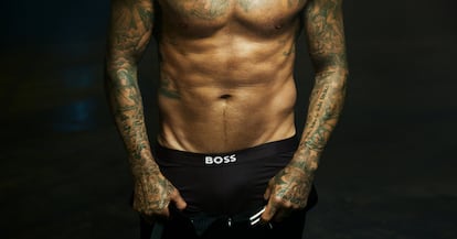 David Beckham en la nueva campaña de ropa interior de Boss One Bodywear.