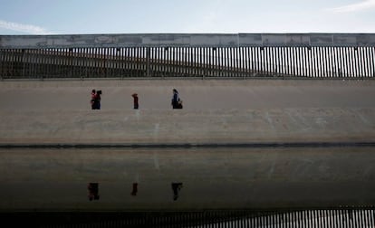 Paso fronterizo entre Estados Unidos y México, en El Paso.