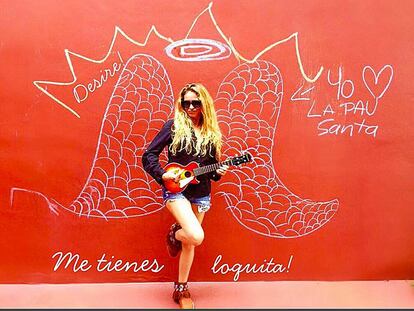 La cantante Paulina Rubio en una foto que subió en la red social Instagram el pasado 2 de junio.