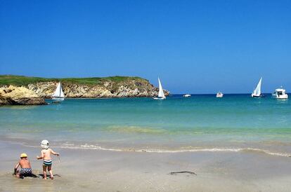 La playa asturiana de Santa Gadea, en Tapia de Casariego.