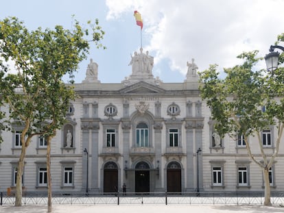 Fachada del Tribunal Supremo, a 7 de julio de 2023, en Madrid (España).