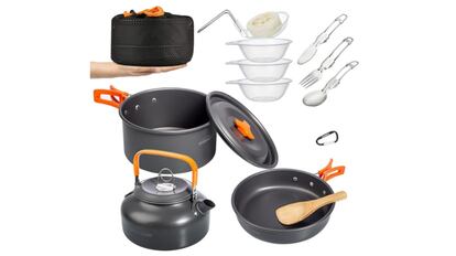 Kit de utensilios de cocina para camping OVERMONT
