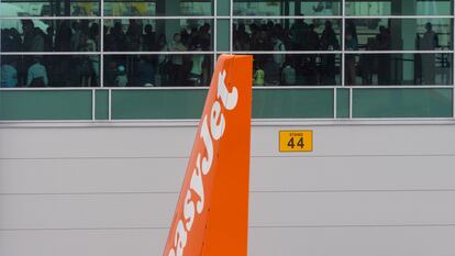 Un avión de EasyJet en el aeropuerto de Luton, el 25 de julio pasado.