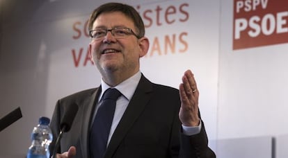 El secretario general del PSPV-PSOE, Ximo Puig, esta ma&ntilde;ana.