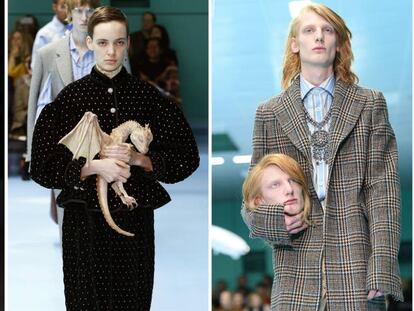 Gucci sorprende e inquieta en un monótono Milán