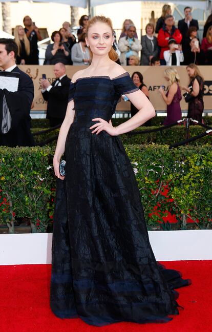 La actriz británica Sophie Turner, que interpreta a Sansa Stark en Juego de Tronos, no faltó a la cita.