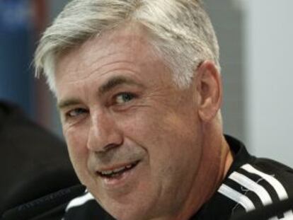 Carlo Ancelotti, durante una rueda de prensa.