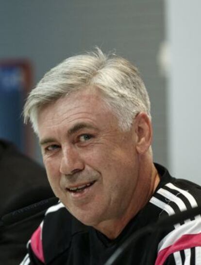 Carlo Ancelotti, durante una rueda de prensa.