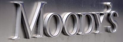 Logotipo de la agencia de medición de riesgos Moody's.