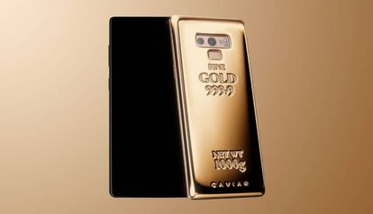 El extravagante Samsung Galaxy Note 9 con un kilo de oro