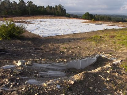 Yacimiento en Lugo afectado por la A-54