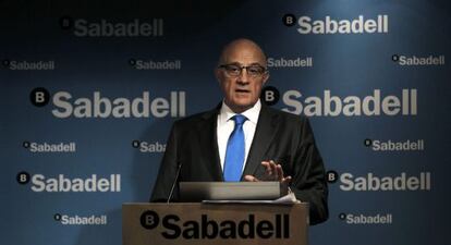 El presidente de Banco Sabadell, Josep Oliu.