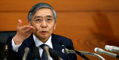 El gobernador del Banco de Japón, Harukiro Kuroda