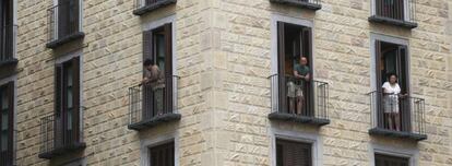 Apartamentos en la plaza de Sant Jaume, en Barcelona.