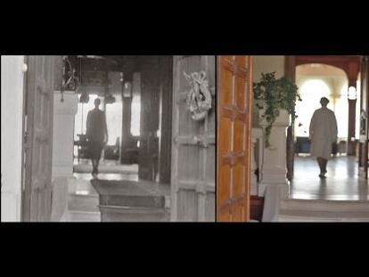 Imagen de &#039;La casa Emak Bakia&#039;, de Oskar Alegr&iacute;a. A la izquierda, el fotograma del filme de Man Ray &#039;Emak Bakia&#039; (1926).