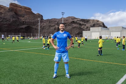 Pedro Rodríguez, durante la celebración del campus organizado por su fundación, en junio en La Laguna, Tenerife.