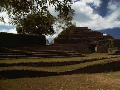 Las ruinas de Tazumal, en la zona arqueológica de Chalchuapa, en El Salvador. 