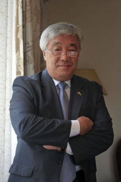 El ministro de Exteriores Idrissov esta semana en Madrid.