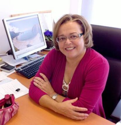 Rosa Men&eacute;ndez, en su oficina del Instituto Nacional del Carb&oacute;n, en una foto de archivo.