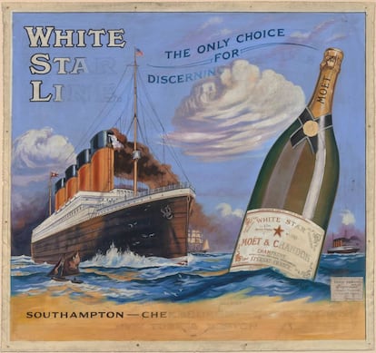 cartel publicitario de la White Star Line.