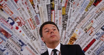 Matteo Renzi, el lunes en Roma.