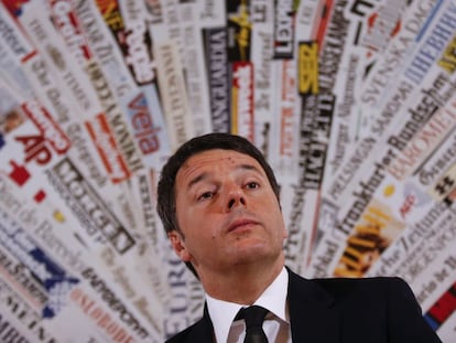 Matteo Renzi, el lunes en Roma.