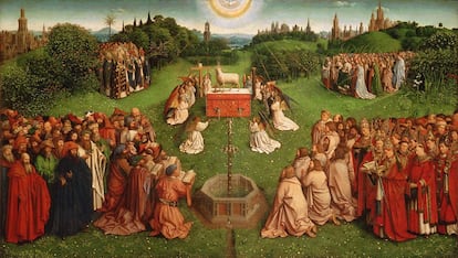 'La adoración del Cordero Místico', de Jan Van Eyck.