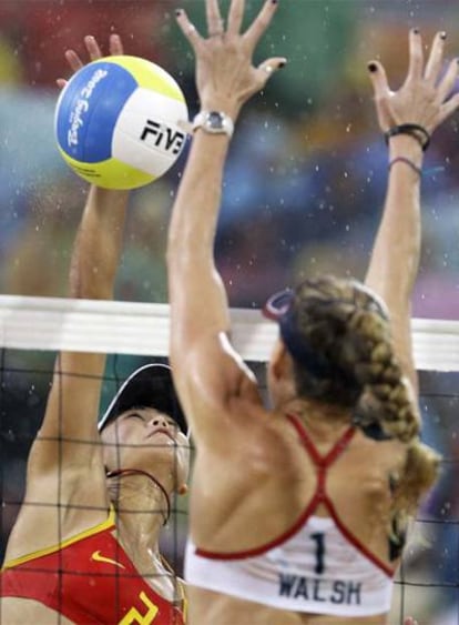 Las chinas caen en la final de voley playa