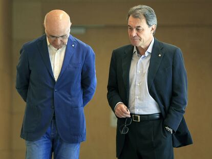 Josep Antoni Duran Lleida y Artur Mas, en julio de 2014.