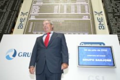 Jacinto Rey, presidente de San Jos&eacute;, en la salida a Bolsa del grupo en 2009.