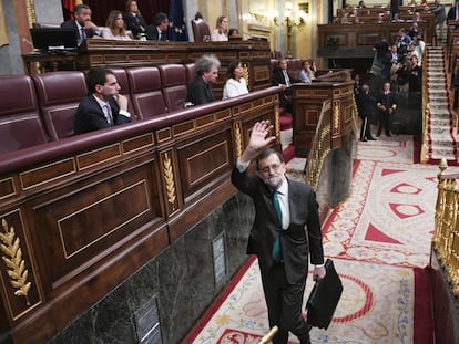 La moción de censura del PSOE a Mariano Rajoy, en imágenes