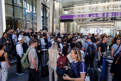 Imágenes del metro de Londres al inicio de su huelga de cinco días.