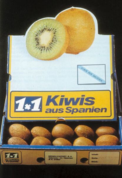 En España se producen 10.000 toneladas de kiwis al año.