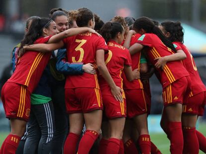 Las jugadoras españolas celebran un gol ante Nueva Zelanda.