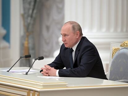 Vladímir Putin, presidente de Rusia, el jueves.