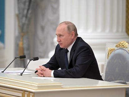 Vladímir Putin, presidente de Rusia, el pasado 24 de febrero.