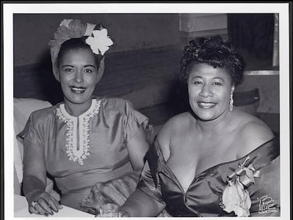 Billie Holiday (izquierda) y Ella Fitzgerald, aunque rivales, se respetaban.