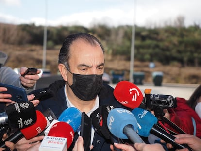 El diputado de UPN Carlos García Adanero, este domingo en Pamplona.