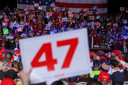The president elected on November 5 will be the 47th in U.S. history. Trump was the 45th from 2017 to 2021.