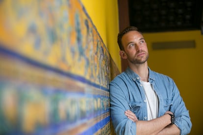 Joël Dicker, escritor, en el Hotel de las Letras, en Madrid,