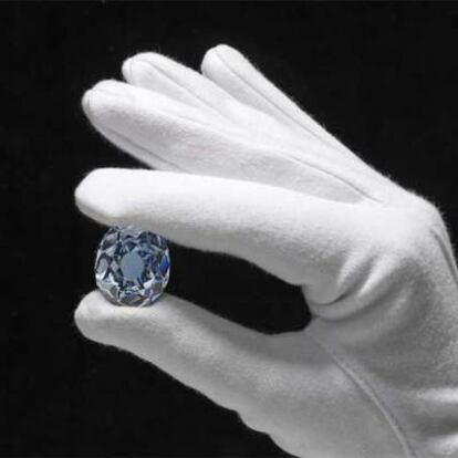 El diamante azul que se subasta en Christie&#39;s.