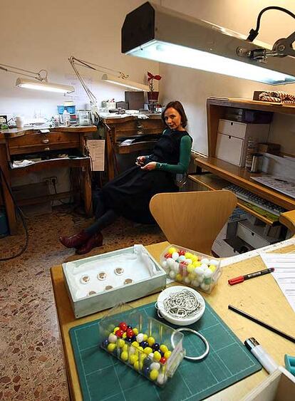 Helena Rohner, en su taller-tienda de Madrid.