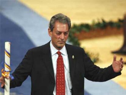 Paul Auster, tras recibir el Premio de las Letras.