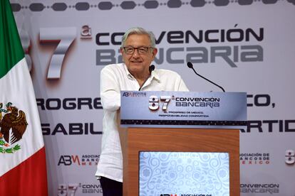 AMLO en la Convención Bancaria en Acapulco 2024