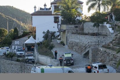 Domicilio de una vecina de Totalán cedido a los miembros que forman el dispositivo de búsqueda de Julen, el 21 de enero de 2019.
