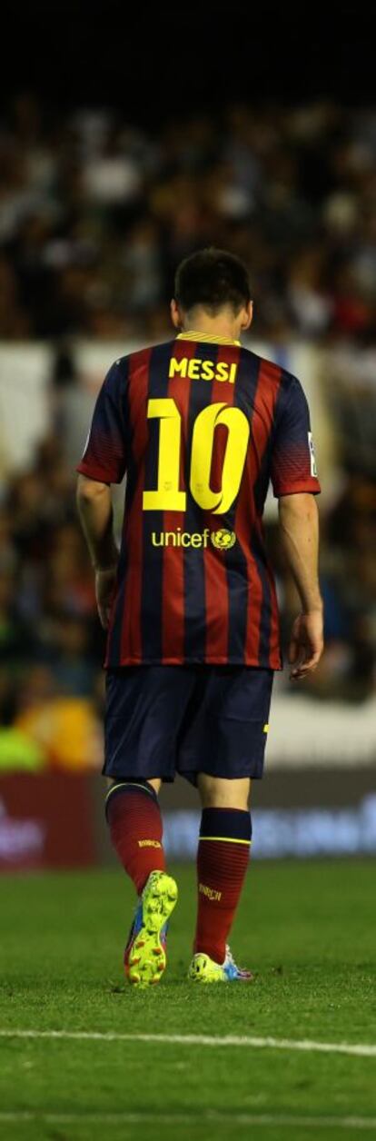 Messi, durante a partida.