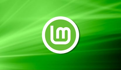 Logotipo de Linux Mint con fondo verde