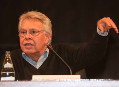 Felipe González, durante un acto en Málaga el pasado jueves.