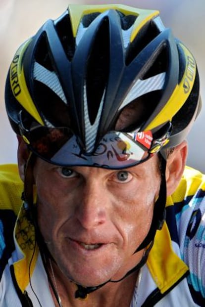 Armstrong, en el Tour de 2009.